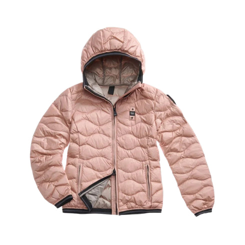 Piumino Donna Camelia con passante logo iconico e cappuccio